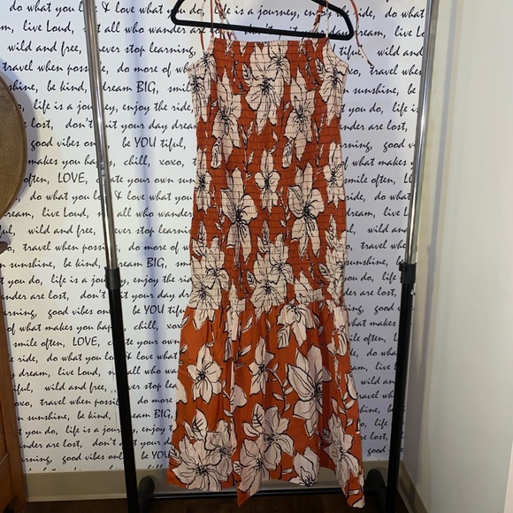 DHRUV KAPOOR SMOCKED FLOUNCE-HEM DRESS - Picture 5 of 11